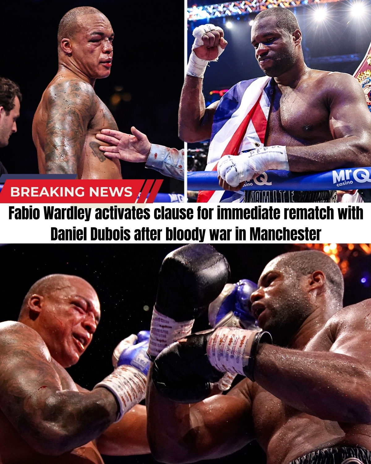 The boxing world is in total shock! 😱 Just days after hinting at retirement, Fabio Wardley has ignored his promoter’s advice and activated the immediate rematch clause!