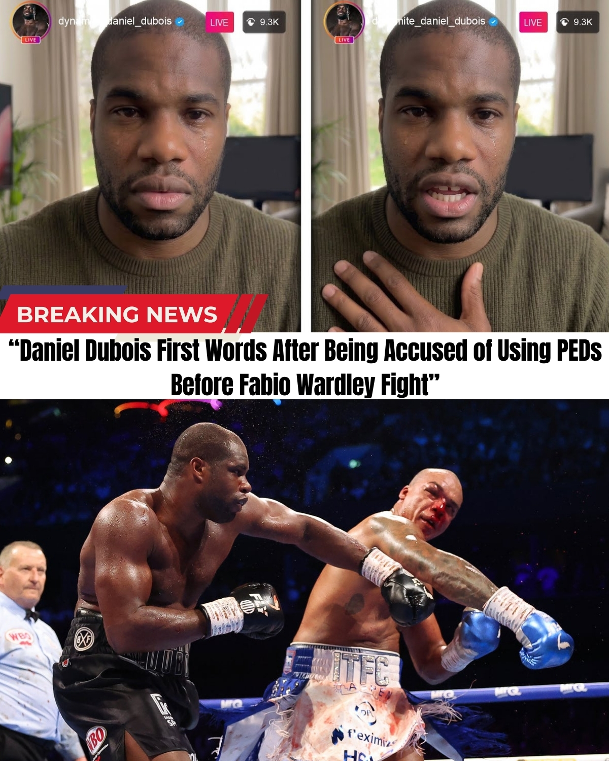 The boxing world is in a total meltdown! 😱 Heavyweight star Daniel Dubois just broke his silence after shocking PED allegations threatened to cancel his fight with Fabio Wardley!