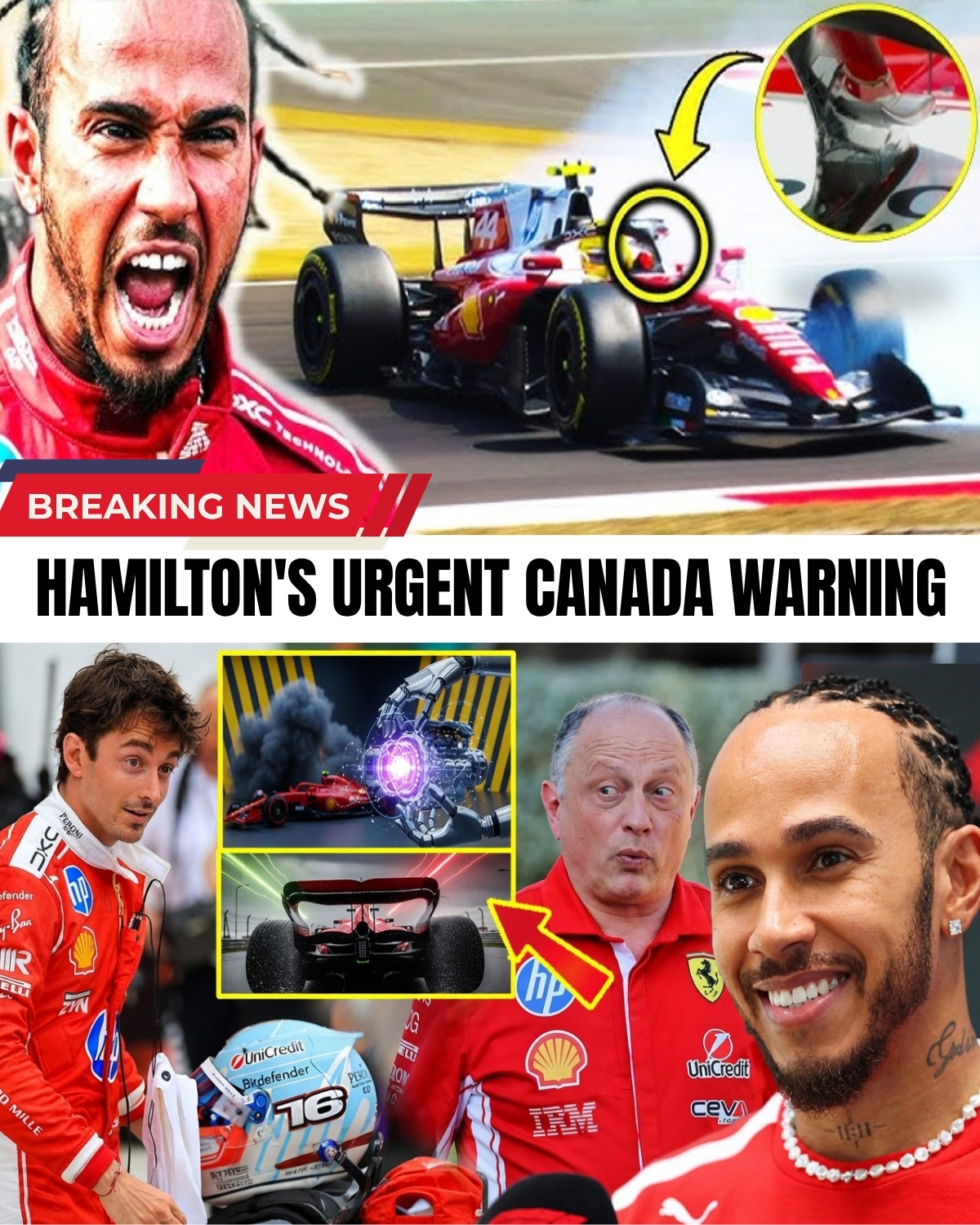 Maranello is turning into a total nightmare! 😱 Trailed by Charles Leclerc and crushed by a 10s gap in Japan, a desperate Lewis Hamilton has issued an urgent demand to rebuild the SF-26 before Canada!
