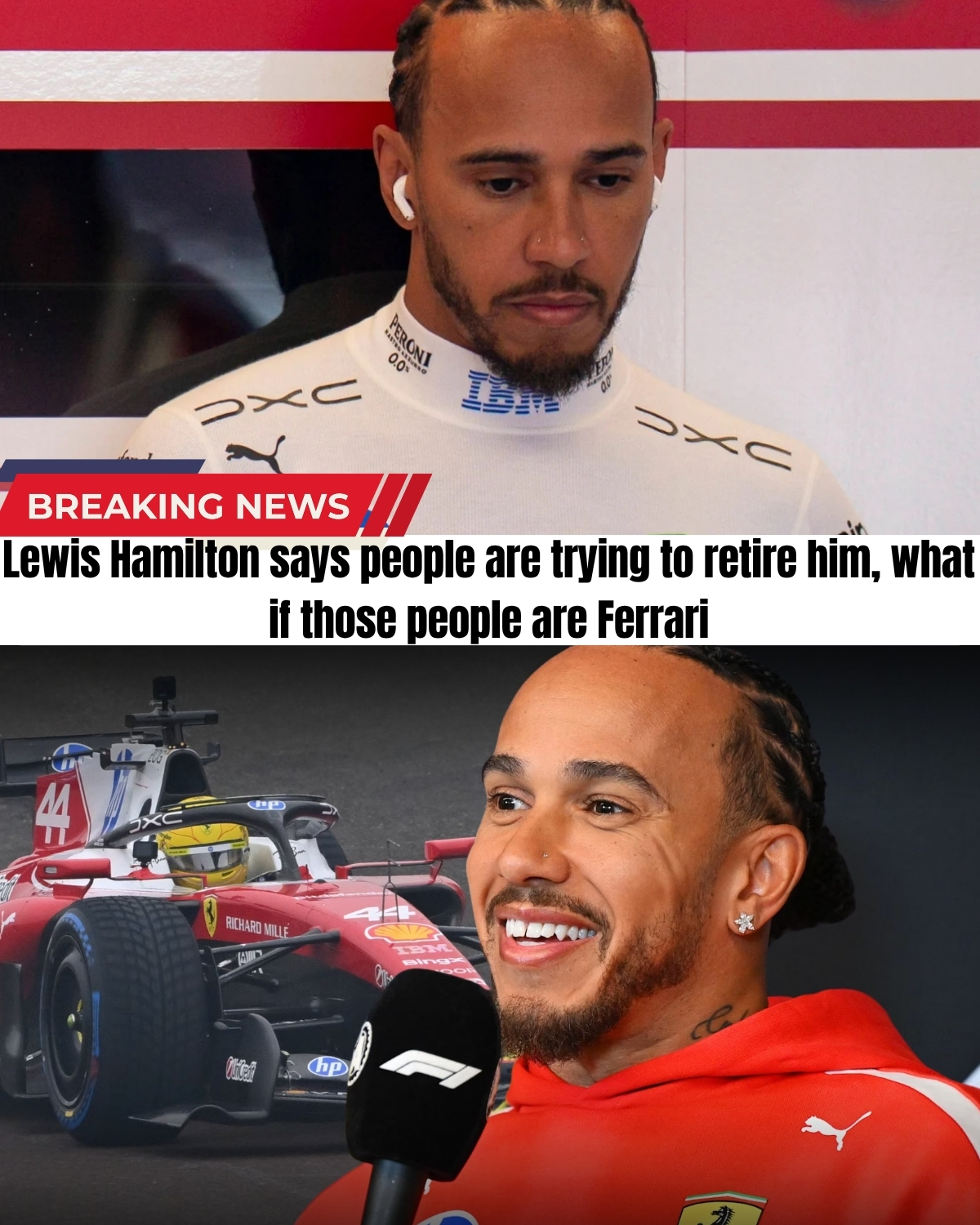 The 7-time World Champ has officially broken his silence! 🛑 After an epic Canadian GP, Lewis Hamilton dropped a massive, cryptic bombshell about his future. He claims secret “people” are actively trying to force him out of F1!