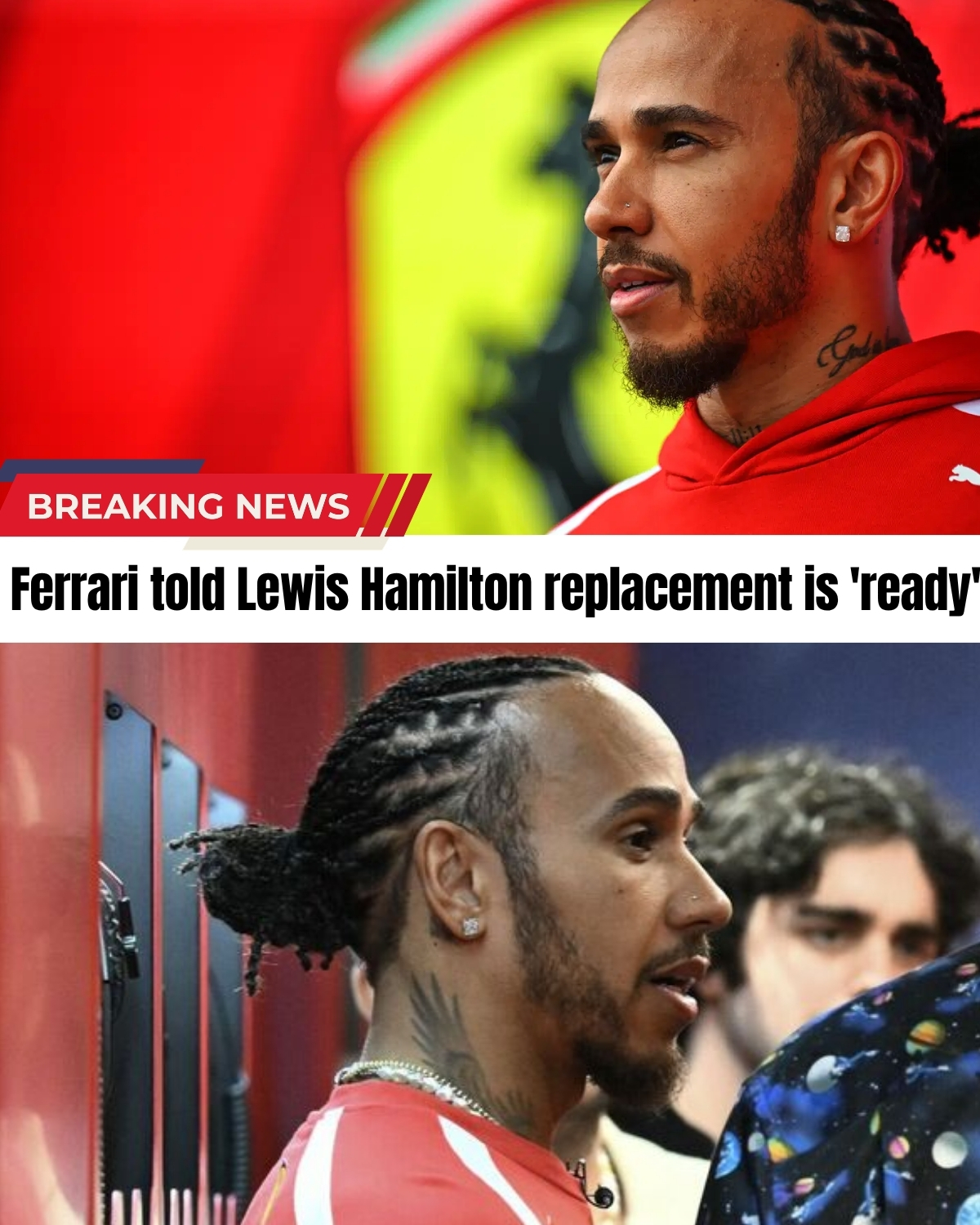 The F1 paddock is reeling! 💣 Guenther Steiner just dropped a massive bombshell, telling Ferrari that 21-year-old prodigy Oliver Bearman is ready to hijack Lewis Hamilton’s seat!