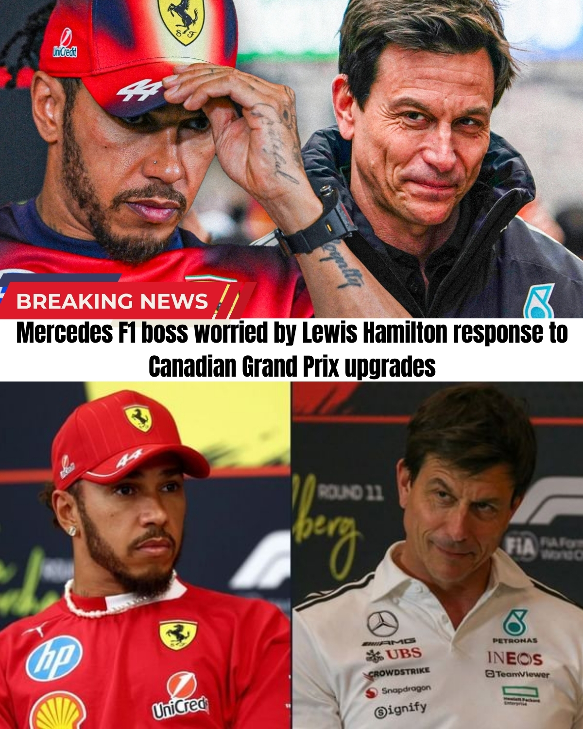 The paddock is in absolute meltdown! 😱 Mercedes brought a massive, high-tech upgrade package to Canada to destroy the field, while Ferrari brought absolutely nothing!