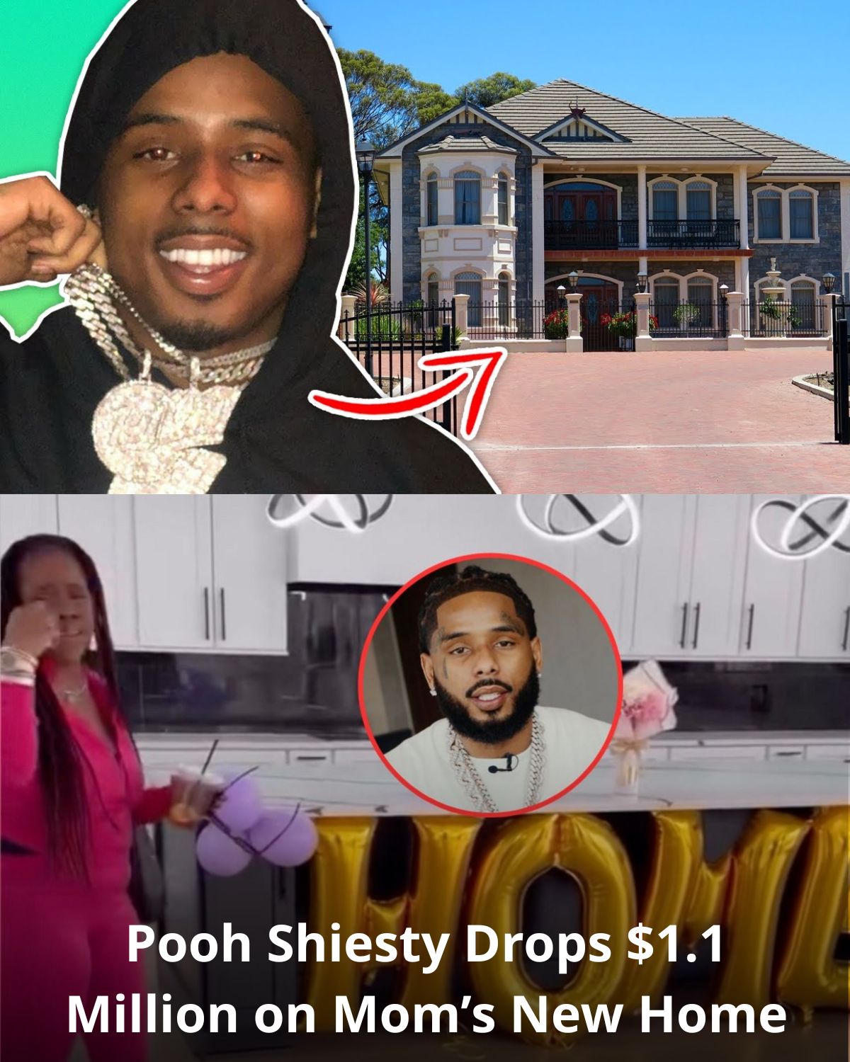Pooh Shiesty Drops $1.1 Million on Mom’s New Home