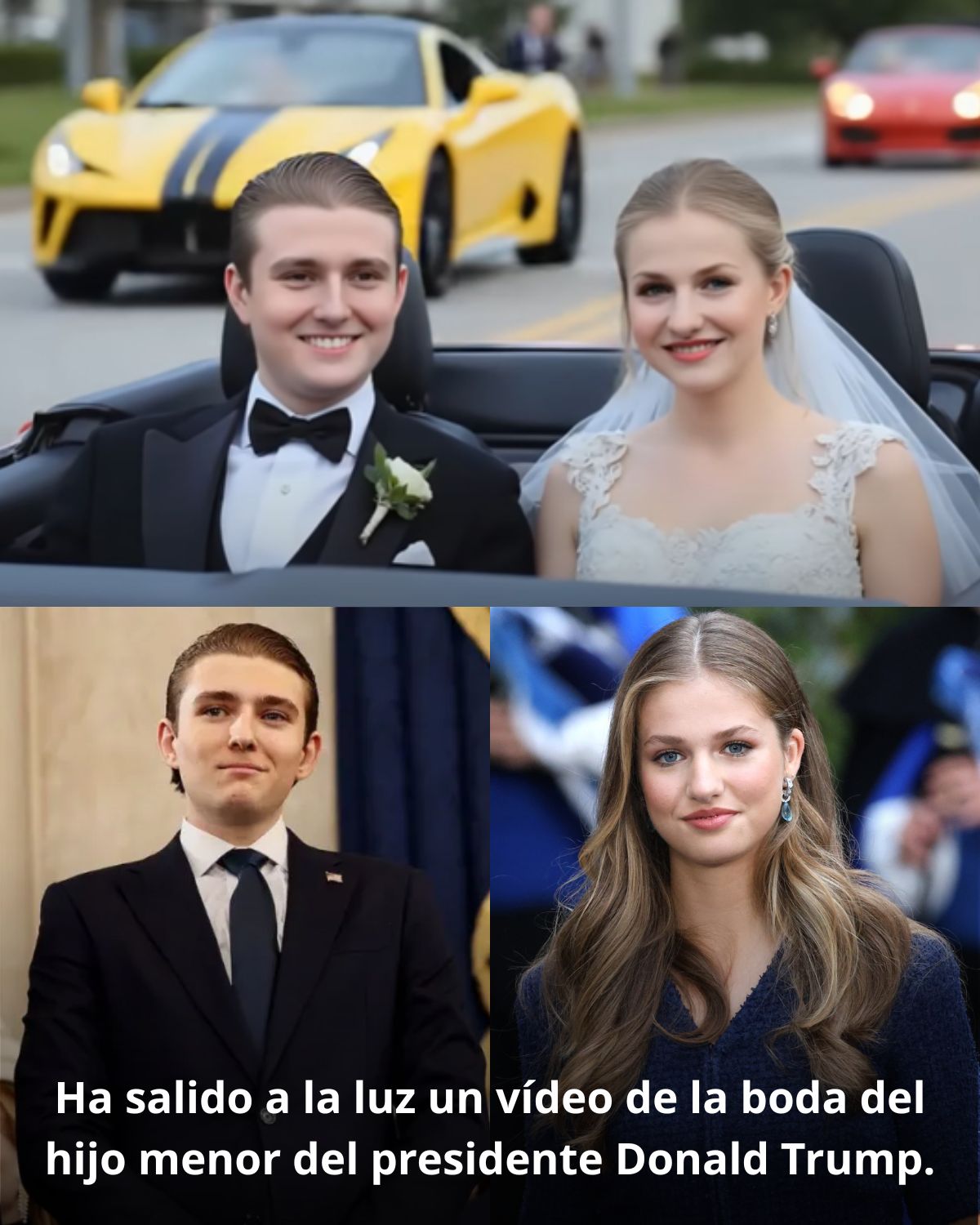 Ha salido a la luz un vídeo de la boda del hijo menor del presidente Donald Trump.
