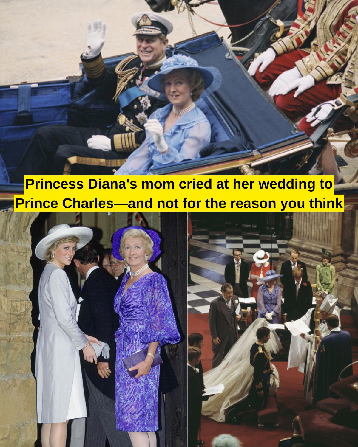 Princess Diana’s mom cried at her wedding to Prince Charles—and not for the reason you think
