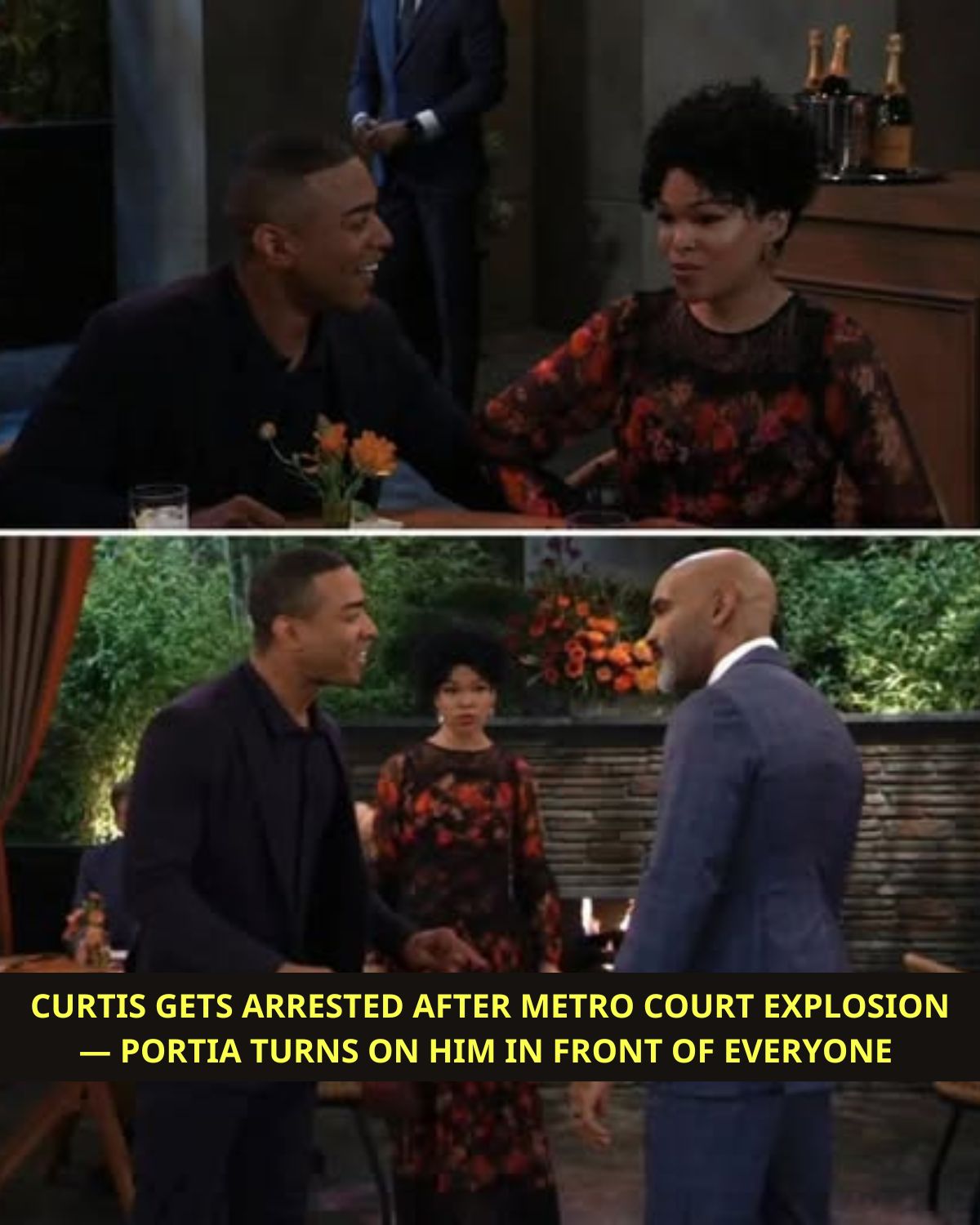 CURTIS GETS ARRESTED AFTER METRO COURT EXPLOSION — PORTIA TURNS ON HIM IN FRONT OF EVERYONE