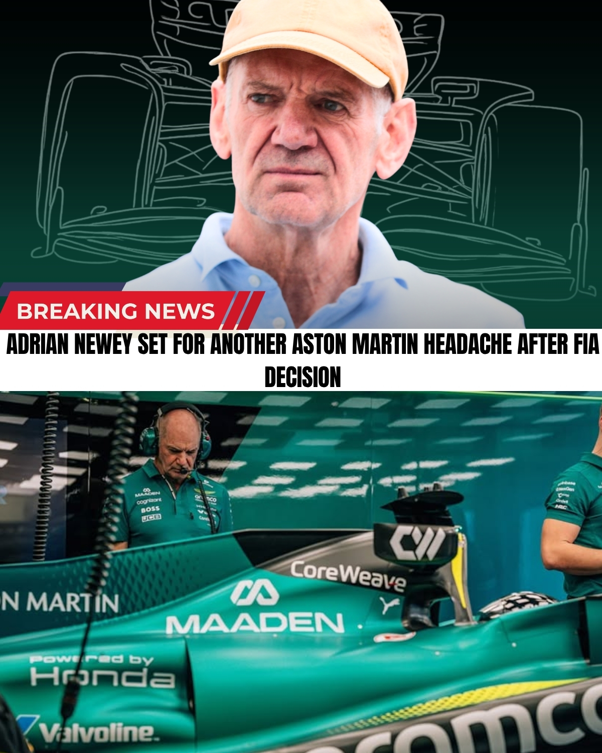 F1 fans, hold onto your seats! ๐ A massive BOMBSHELL just dropped regarding the new FIA regulations, and it’s an absolute NIGHTMARE for Aston Martin! ๐ฑ After revealing their radically extreme new car, a sudden rule change has thrown everything into pure chaos.