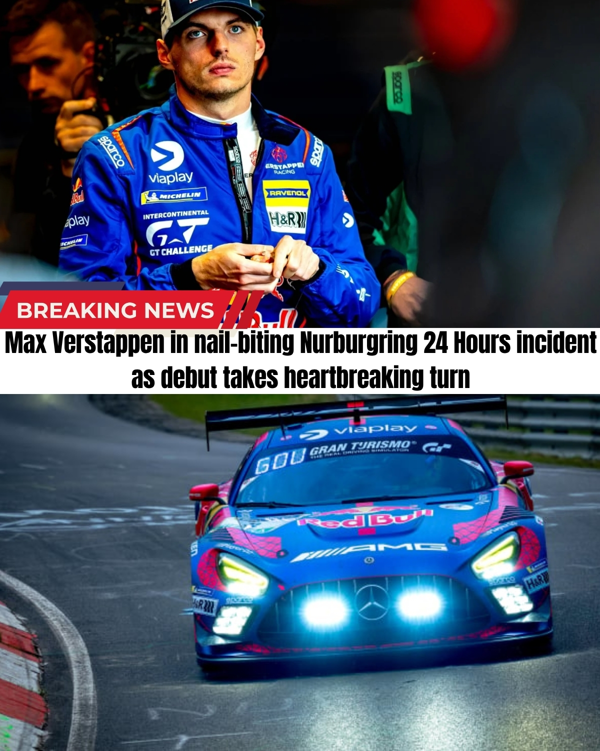 Max drove a flawless stint, dodging a terrifying crash by inches to build a massive lead! 🤯 He handed the No.3 Mercedes over in perfect condition, dreaming of a 24H victory.