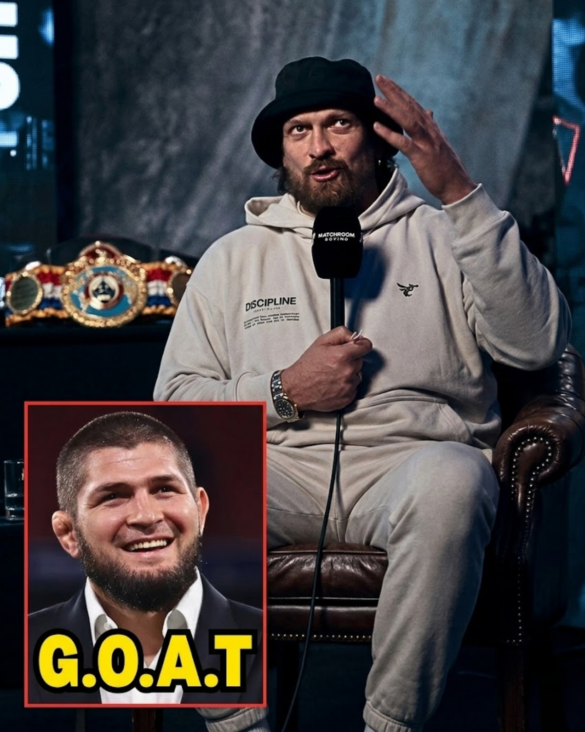 The debate is officially OVER! 😱 Heavyweight king Oleksandr Usyk just went live and unequivocally named Khabib Nurmagomedov as the absolute Greatest of All Time!