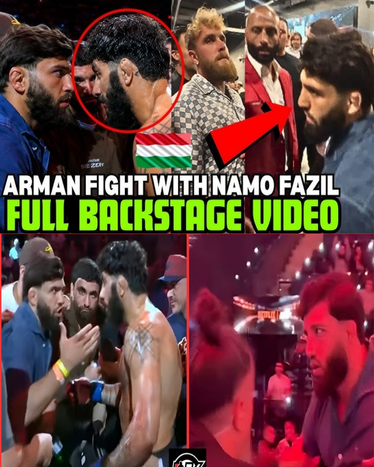 The MMA world is in absolute chaos! 😱 Arman Tsarukyan and Namo Fazil just had a ferocious, unscripted clash backstage, and it nearly turned into a total riot!
