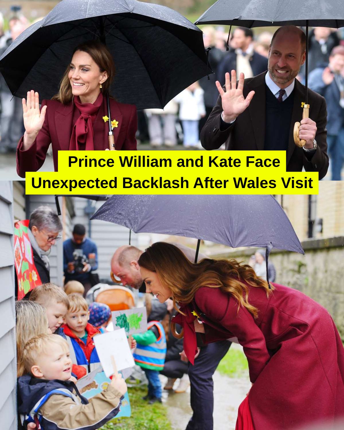 โWhy Were the Children Left in the Rain?โ: Prince William and Kate Face Unexpected Backlash After Wales Visit