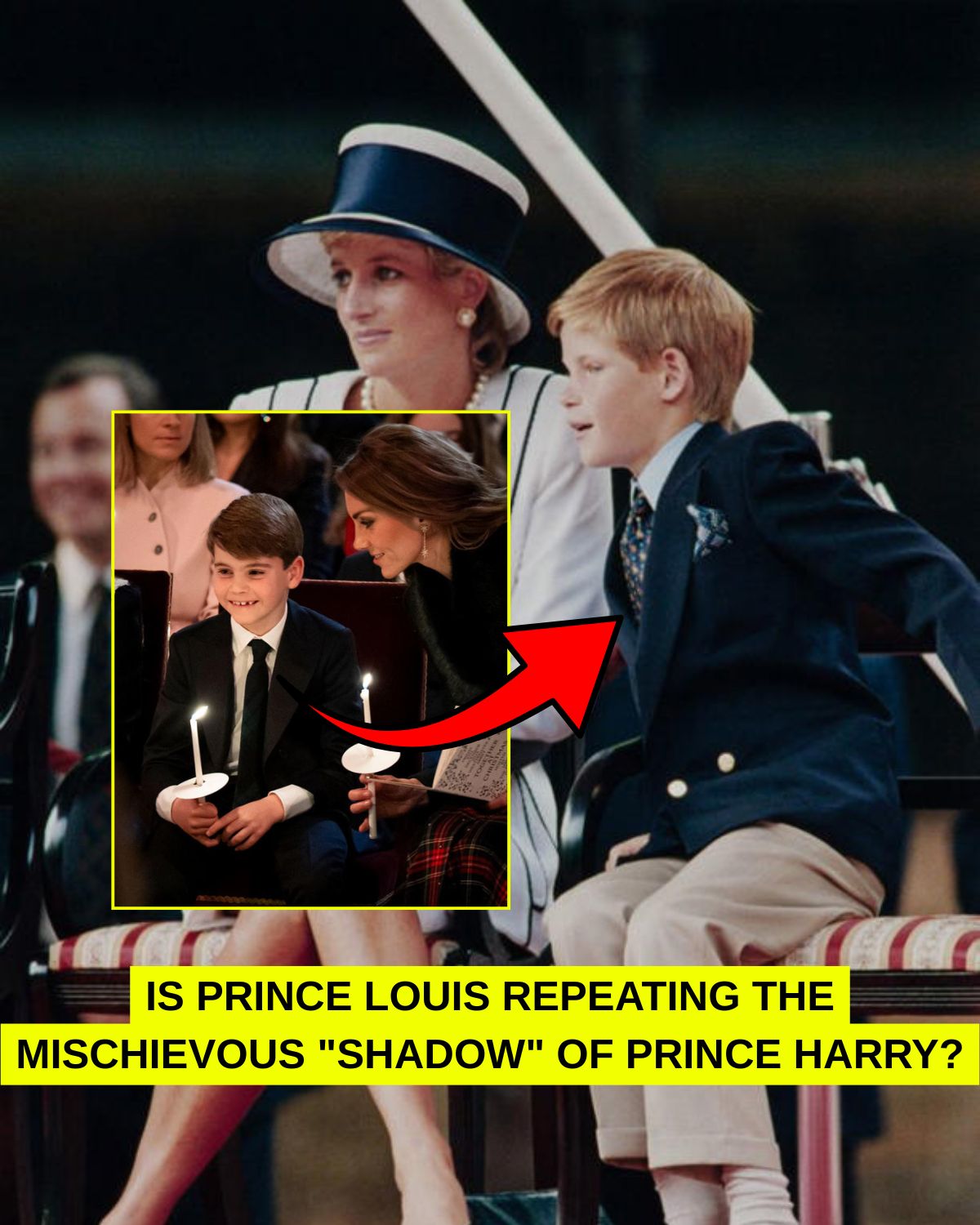 IS PRINCE LOUIS REPEATING THE MISCHIEVOUS “SHADOW” OF PRINCE HARRY?