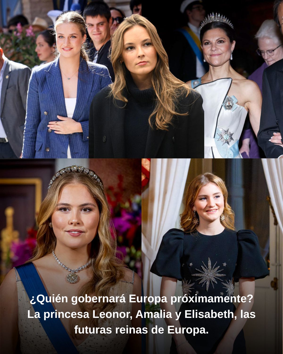 ¿Quién gobernará Europa próximamente? La princesa Leonor, Amalia y Elisabeth, las futuras reinas de Europa.