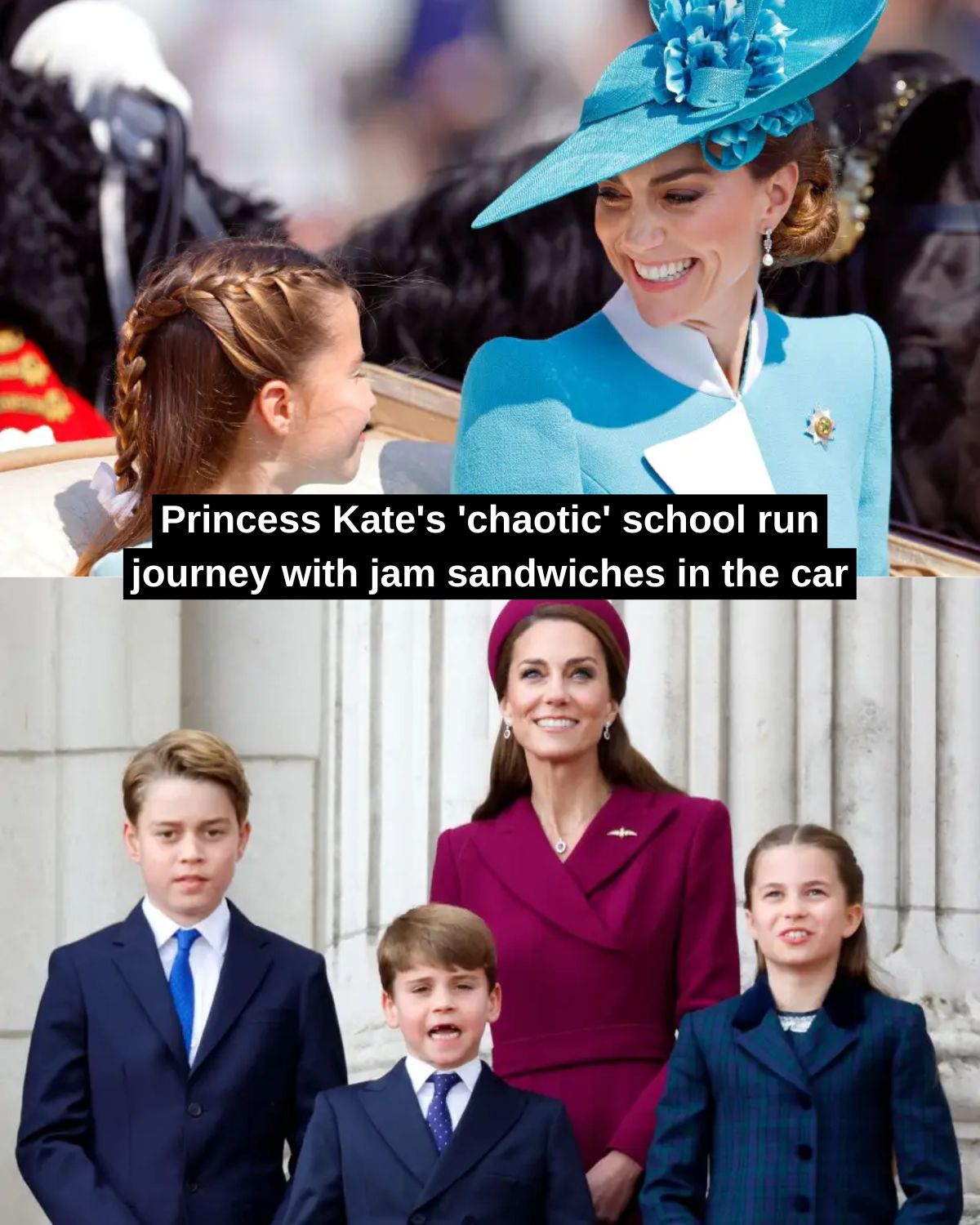 Princess Kate’s ‘chaotic’ school run journey with jam sandwiches in the car