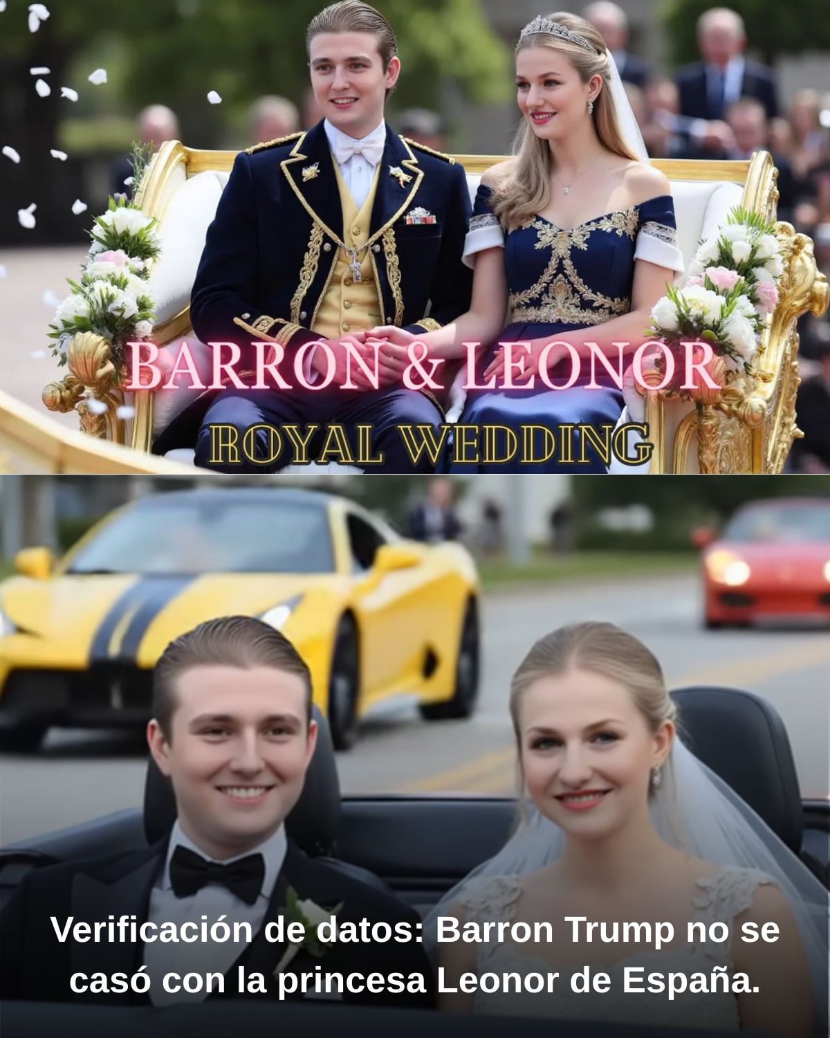 Verificación de datos: Barron Trump no se casó con la princesa Leonor de España.