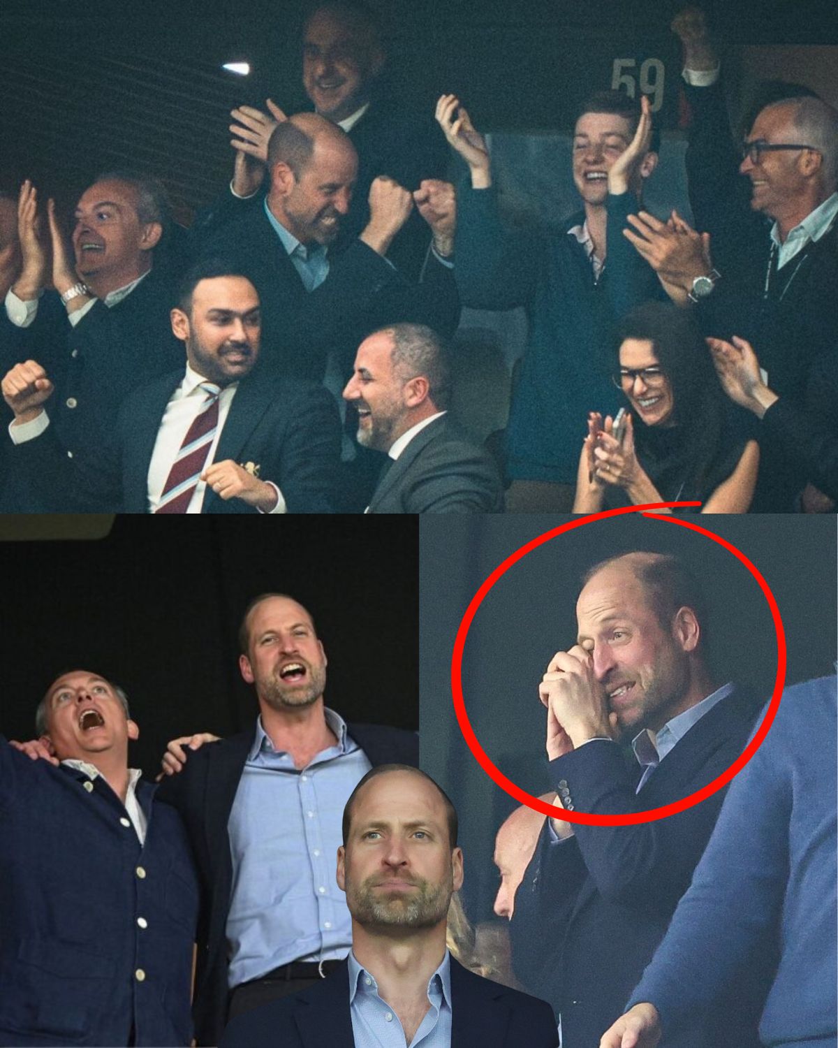 Prince William’s wild and tearful behaviour at football game leaves fans stunned: ‘Seen enough, make him king’