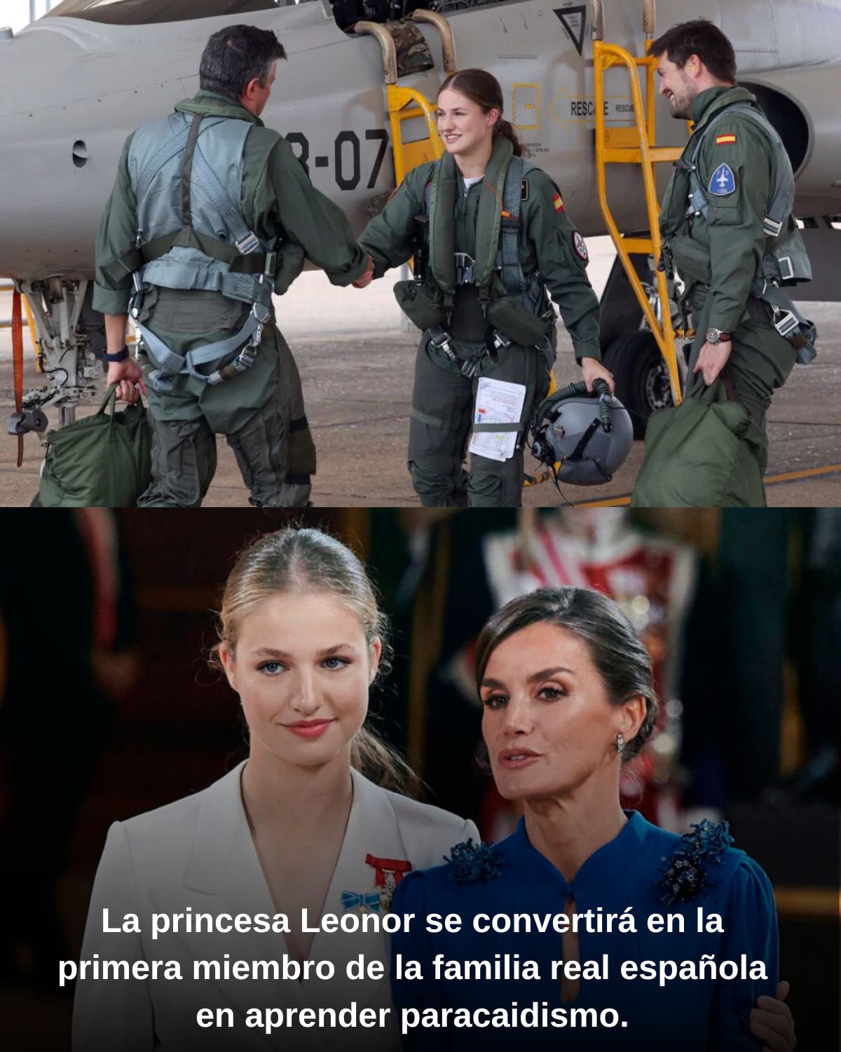 La princesa Leonor se convertirá en la primera miembro de la familia real española en aprender paracaidismo.