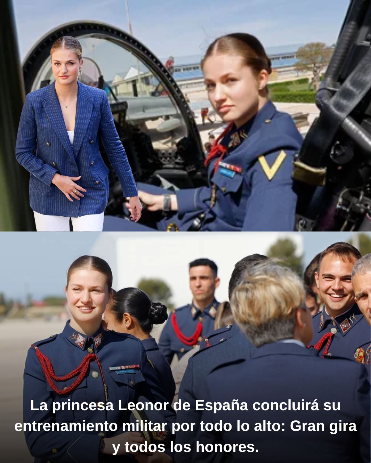 La princesa Leonor de España concluirá su entrenamiento militar por todo lo alto: Gran gira y todos los honores.