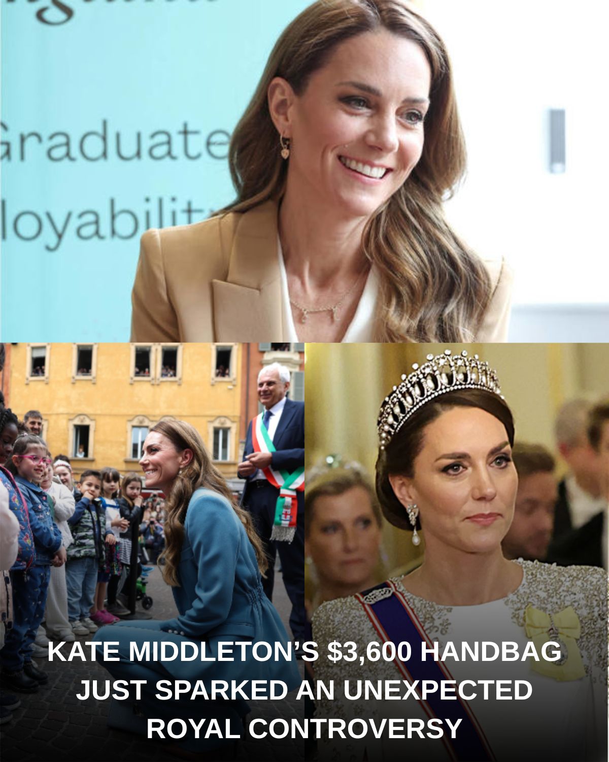 KATE MIDDLETON ITALY TOUR HAS EVERYONE TALKING — BUT IT WAS ONE SMALL MOVE WITH A $3,600 DESIGNER BAG THAT SPARKED AN UNEXPECTED ROYAL DEBATE