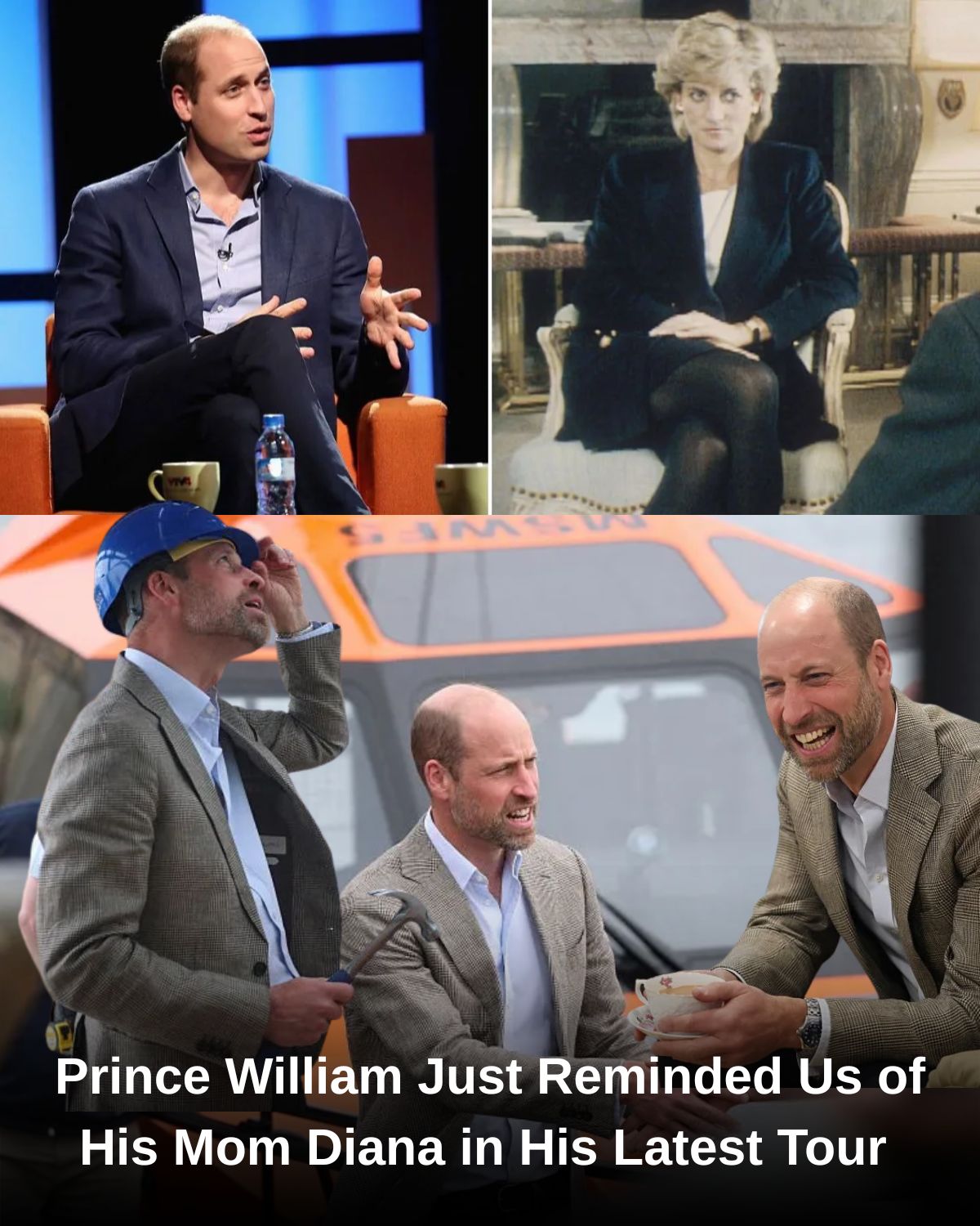 Prince William Just Reminded Us of His Mom Diana in His Latest Tour