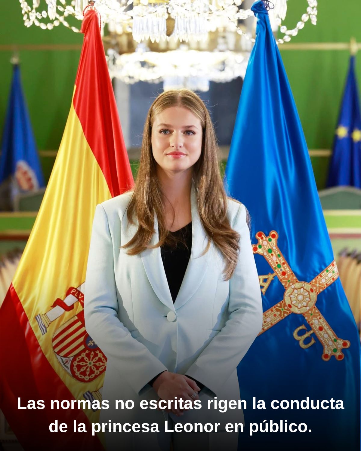 Las normas no escritas rigen la conducta de la princesa Leonor en público.