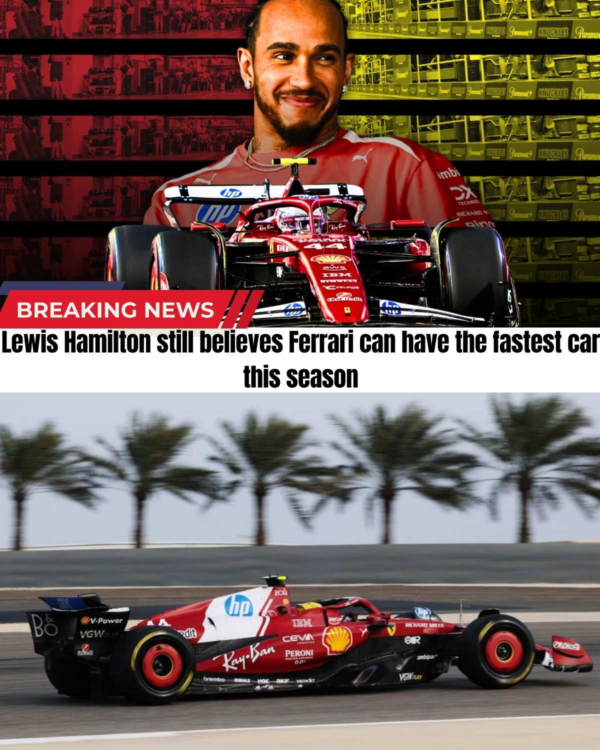 The F1 paddock is stunned! 😱 Just as Lewis Hamilton finally unlocked the “fantastic” handling of his SF-26, he dropped a devastating truth bomb. He confessed that Ferrari is completely “at the mercy” of a massive power deficit against Mercedes!