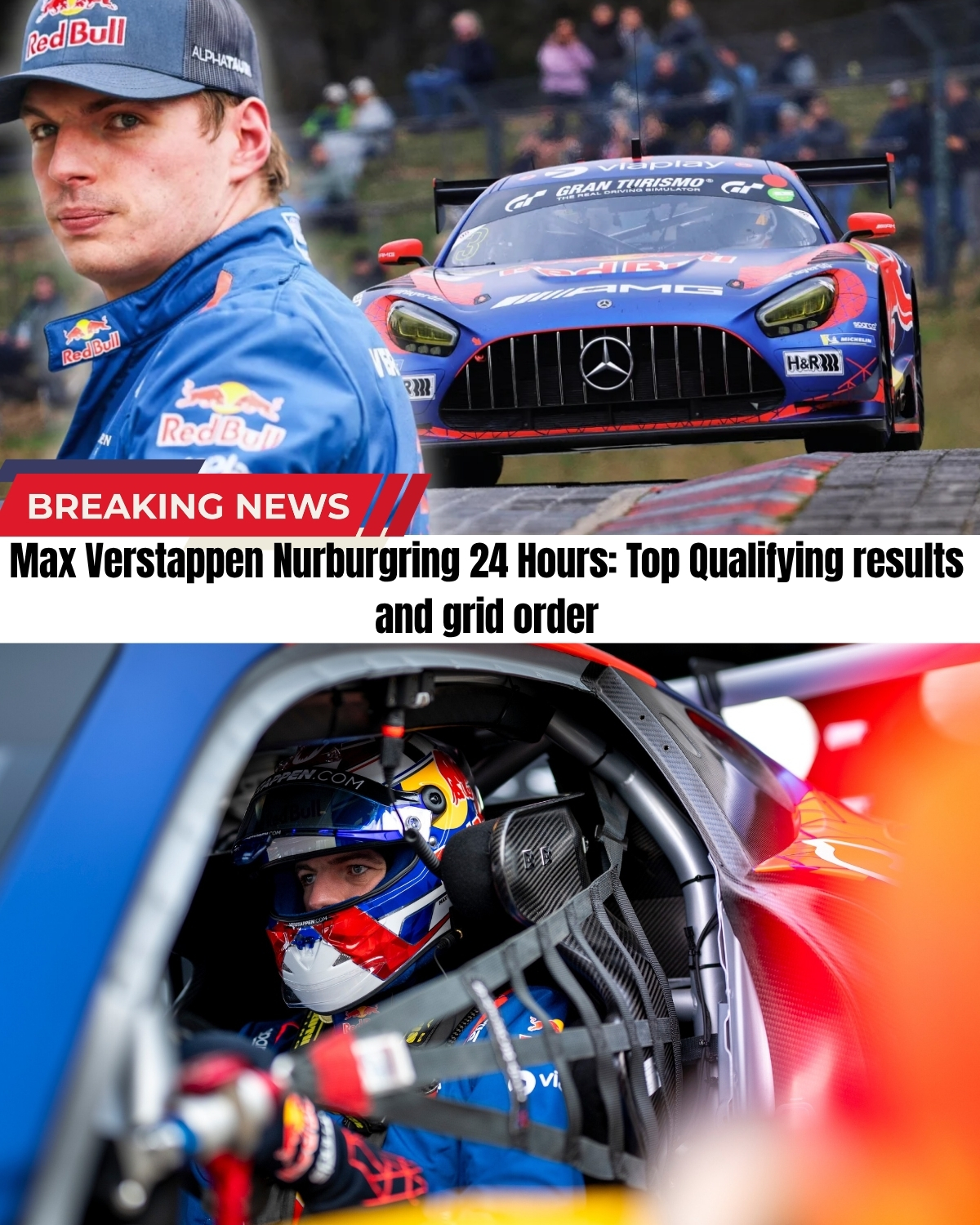 Max Verstappen has escaped a qualifying disaster! ๐ฑ The F1 Champ pushed his No.3 Mercedes-AMG to the absolute limit, securing a spot in the final 12-car pole shootout!