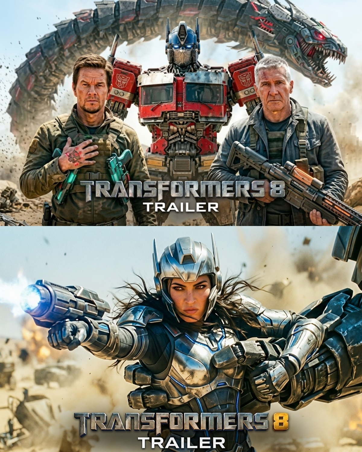 ¡Paren todo! Se acaba de lanzar el tráiler conceptual de “Transformers 8” y el mundo está en shock. No es solo el regreso de los Autobots, ¡es el regreso de las leyendas! Mark Wahlberg y Megan Fox vuelven a la franquicia para salvar el destino de la Tierra una vez más.