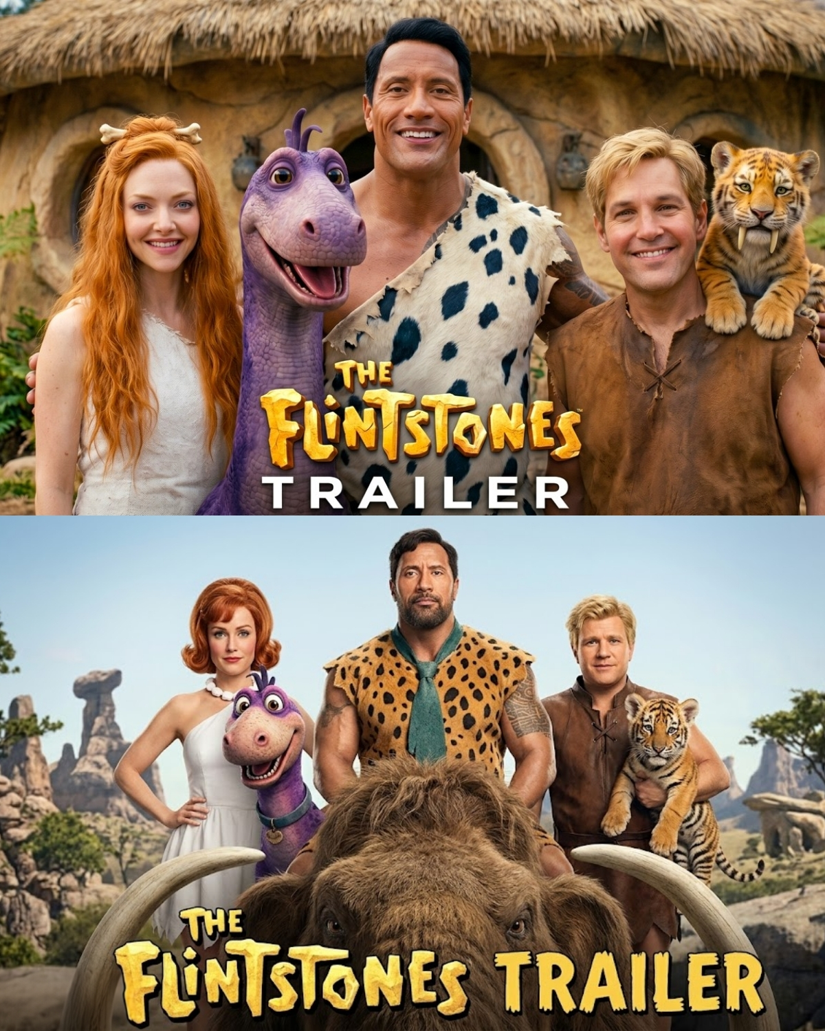 ¡Paren todo el mundo! La nostalgia de nuestra infancia acaba de sufrir una transformación absoluta que nadie vio venir. Se ha revelado el espectacular primer tráiler conceptual de “Los Picapiedra” (2026)
