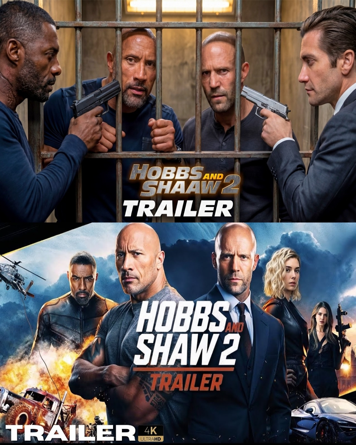 ¡Paren todo, fanáticos de la adrenalina pura! La industria del cine acaba de sufrir un impacto sísmico que nadie vio venir. Se ha filtrado el espectacular primer tráiler conceptual de “Hobbs & Shaw 2” y las redes sociales están colapsando por completo.