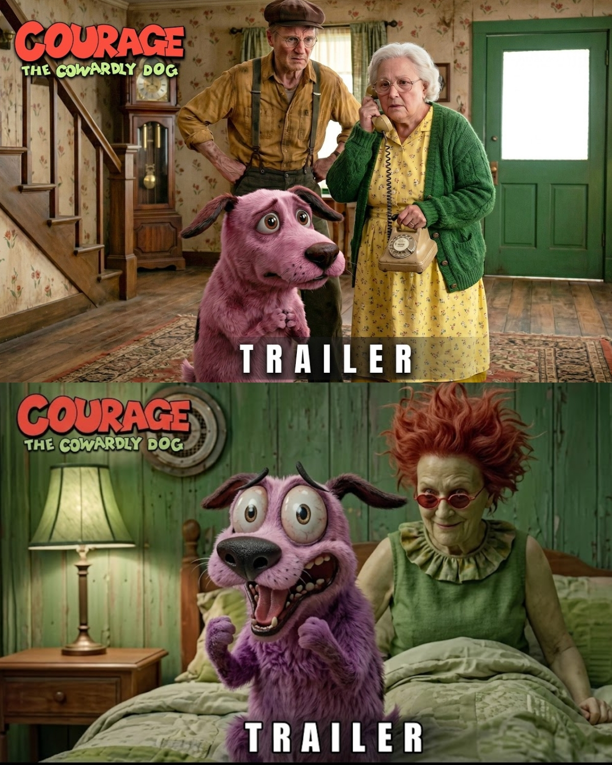 ¡Paren todo! El pueblo de “Ningún Lugar” vuelve a abrir sus puertas. Se acaba de revelar el tráiler conceptual de la esperada película de “Courage The Cowardly Dog”