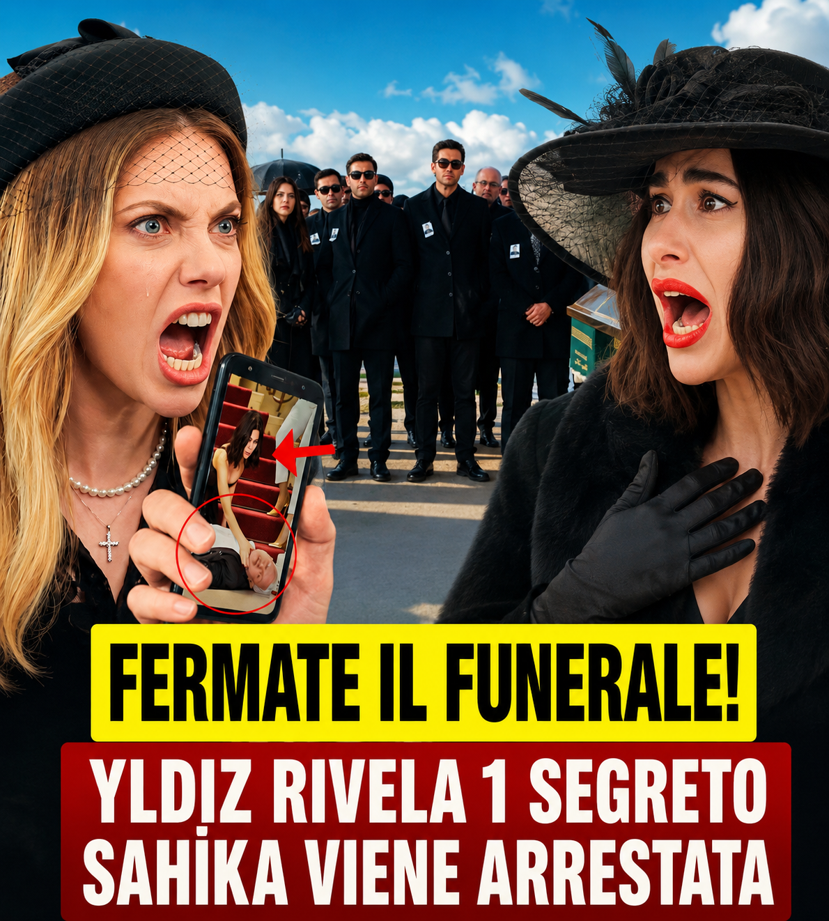 FORBIDDEN FRUIT: Yildiz FERMA il FUNERALE di Halit e rivela 1 SEGRETO che DISTRUGGERÀ Sahika