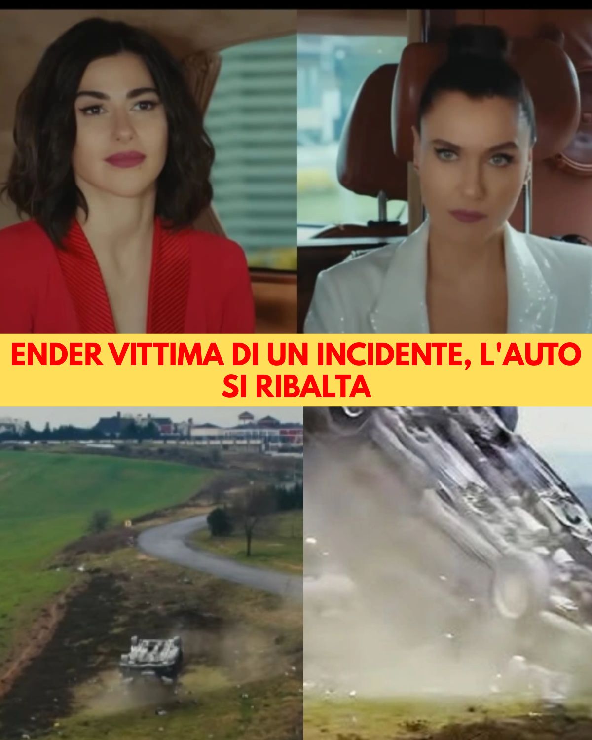 L’auto di Ender si ribalta nel vuoto: paura choc in Forbidden Fruit