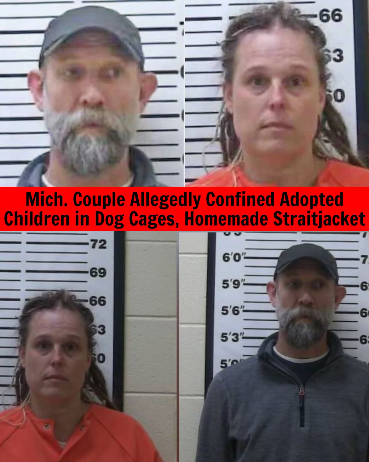 Adoptive Parents Allegedly Locked Children In Dog Cages And Homemade Straitjackets