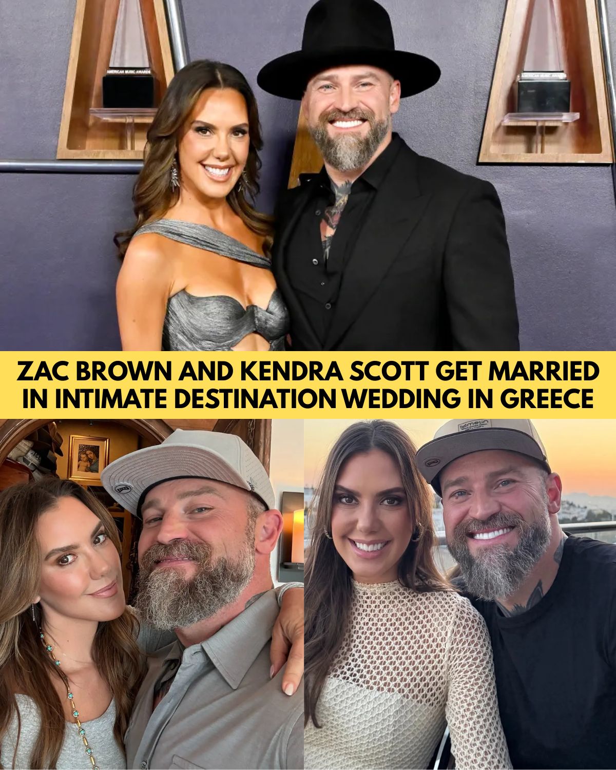 Fans Are Shocked After Zac Brown Quietly Married Kendra Scott in a Secret Greece Wedding