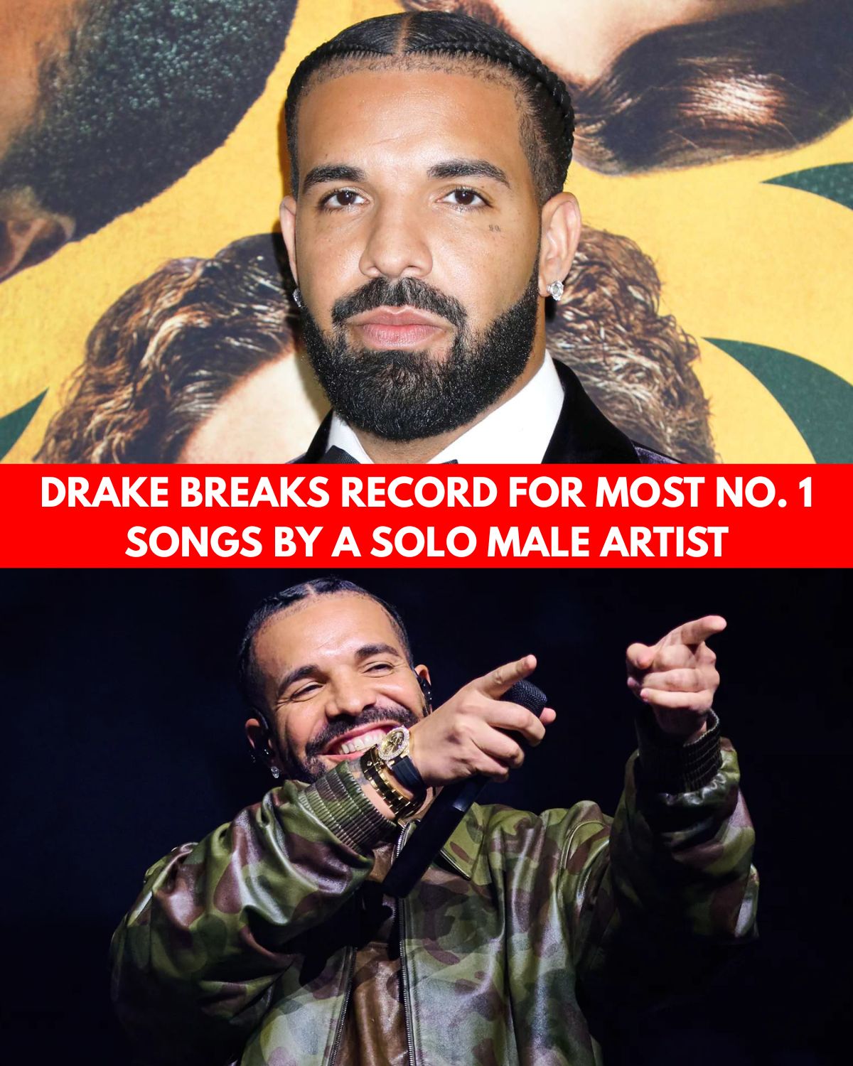 Drake Breaks Michael Jackson’s Billboard Record for Most No. 1 Hits by a Solo Male Artist