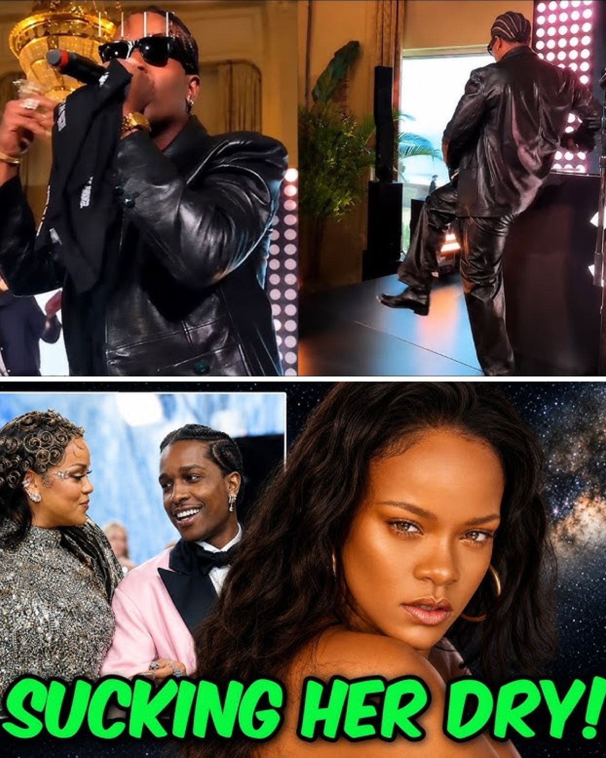 A$AP Rocky Gets Clowned Online After Viral Performance Clip โ Rihanna Steps In Amid Drake Tension ๐