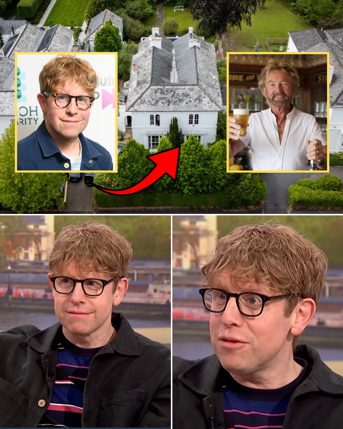 Strictly’s Josh Widdicombe reveals bizarre message he received from Noel Edmonds after buying his £2.95m Devon mansion