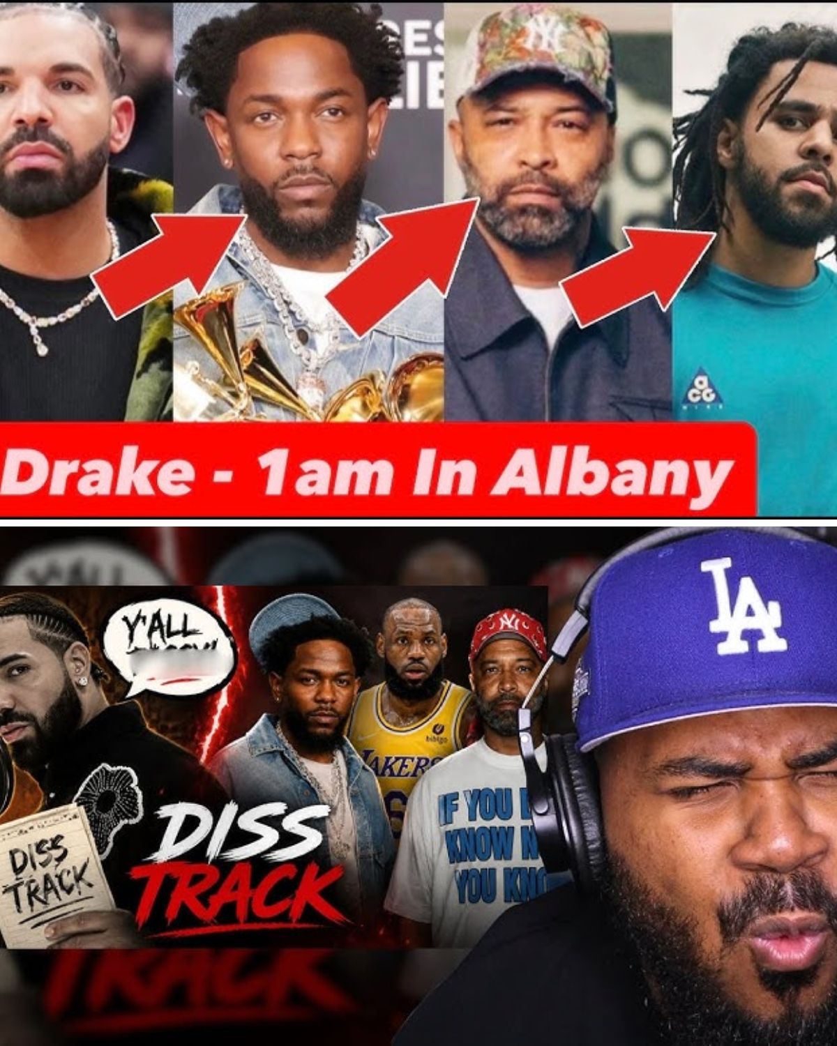 Drake DISSES Kendrick Lamar, Joe Budden, J Cole & Lebron James In 1am In Albany Iceman Song