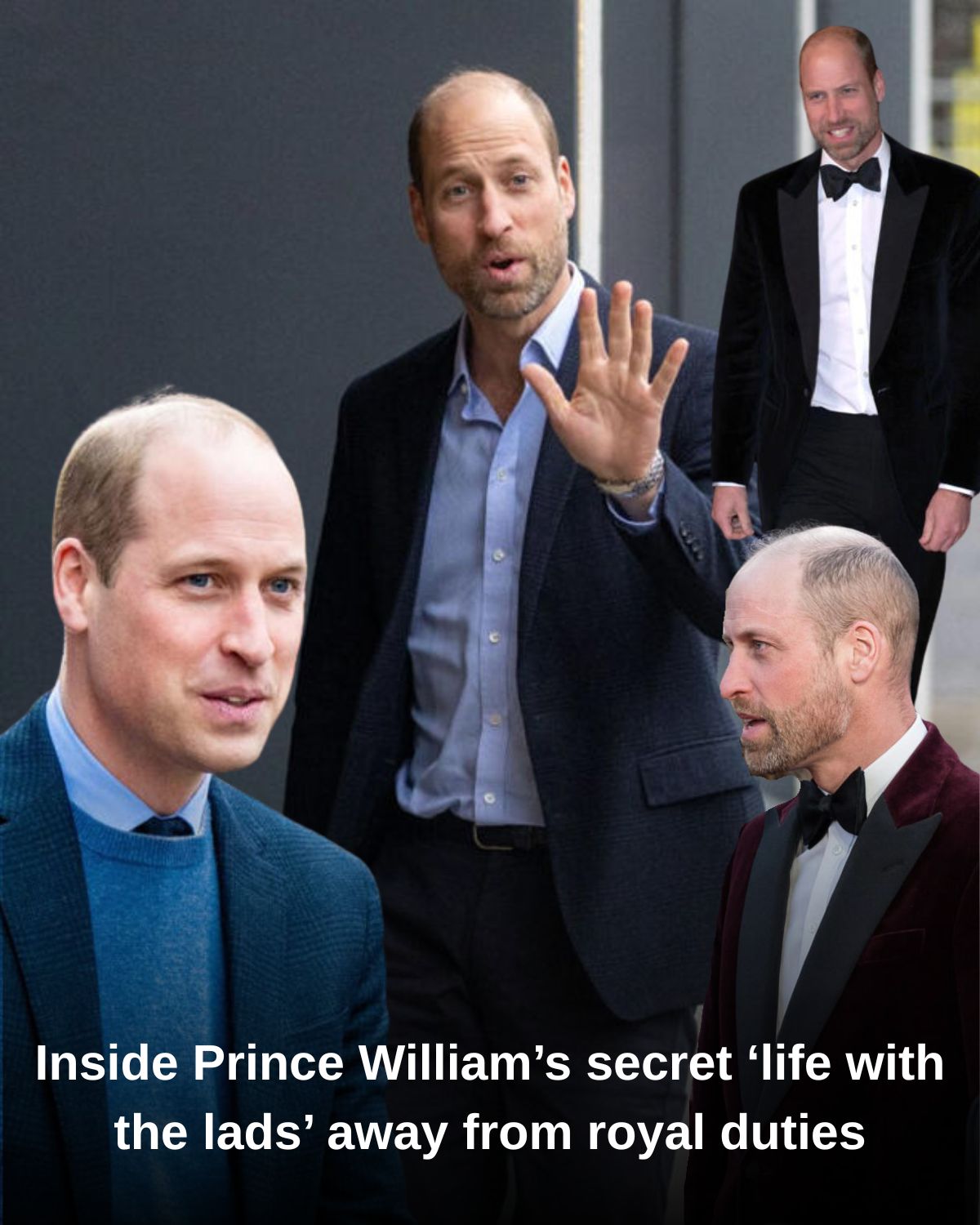 Inside Prince William’s secret ‘life with the lads’ away from royal duties