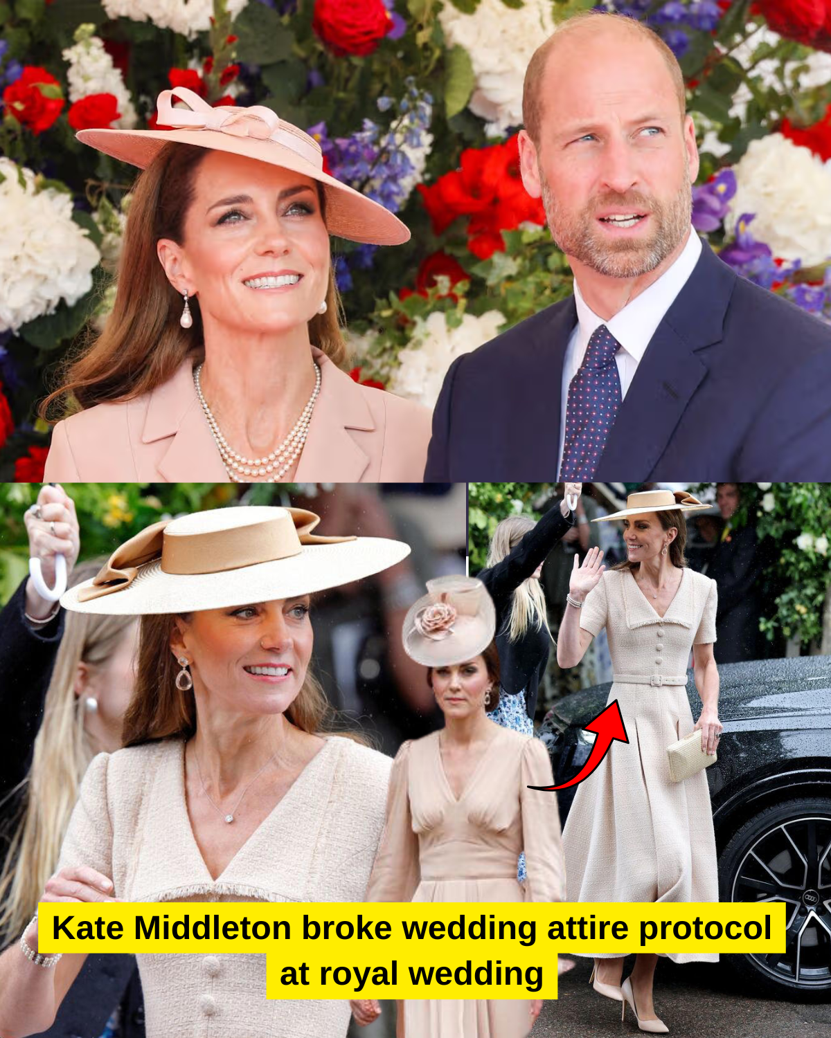 Kate Middleton broke wedding attire protocol at royal wedding