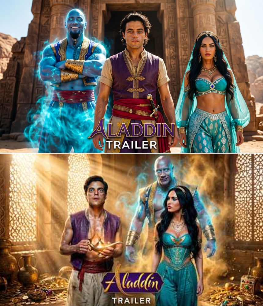 ALADDIN REBOOT (2027) – Live Action | Rami Malek, Dwayne Johnson, Megan Fox | Concept Trailer
