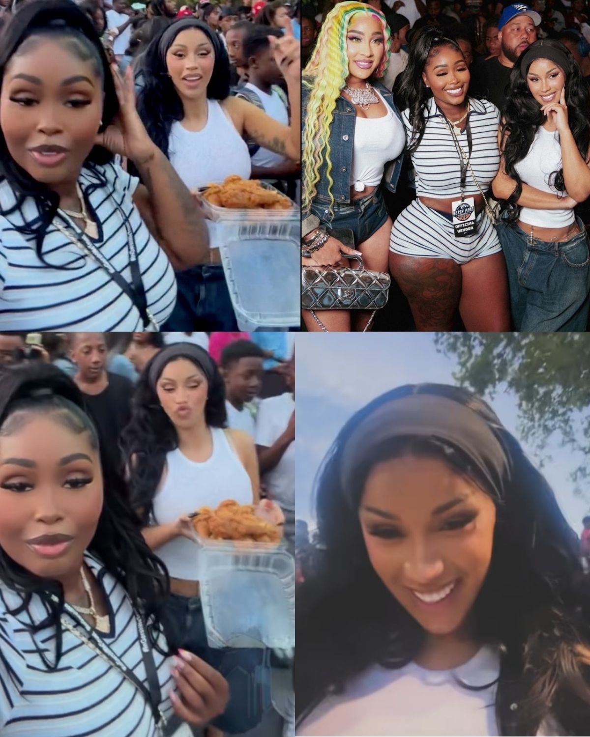 Cardi B Sparks Joy with Besties Star Brim &amp; Natalie Nunn at Epic Juneteenth Basketball Showdown!